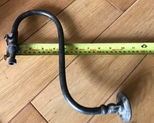 Victorian Brass Gas Wall Light Sconce Lamp Antique Old Vintage -(GD4)