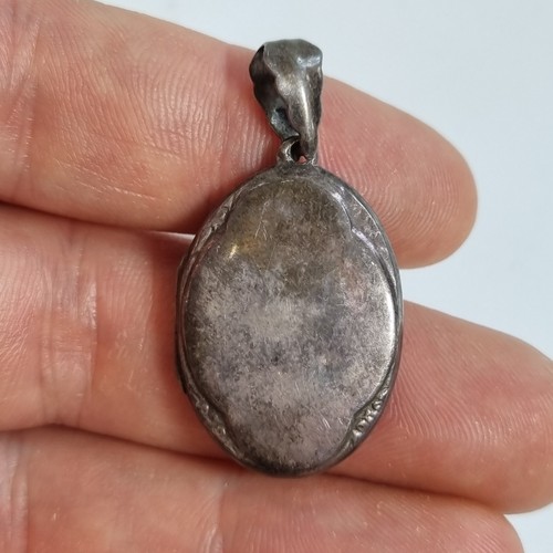 Vintage silver locket marked - vintage,