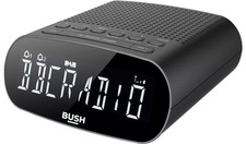 Dab+ Fm Clock Radio Bush Abbey Lcd Display Alarm Clock Radio - Black