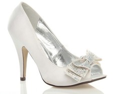 WOMENS LADIES HIGH HEEL BRIDAL