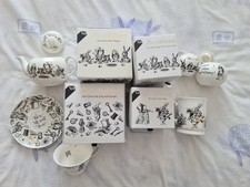 V&A Alice In Wonderland Teapot, Tea Cup With Saucer, Tankard, Creamer, Sugar Pot