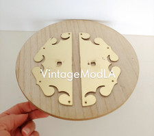 Bernhardt Furniture Chinoiserie  Campaign Back Plate Left & Right Asian Brass