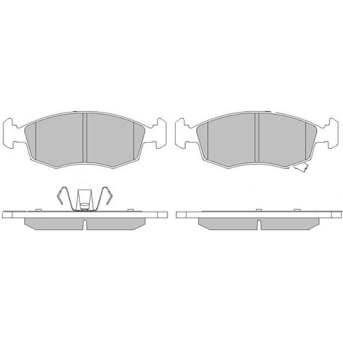 Brake pads set for - fiat, panda