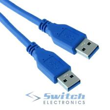 USB 3.0 A Male to Male Plug Cable Lead High Speed 50cm 1m 2m 3m 5m
