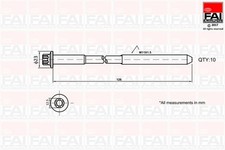 FAI B1139 Cylinder Head Bolt