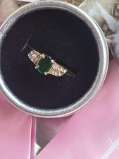 Deluxe Ladies Green Rhinestone