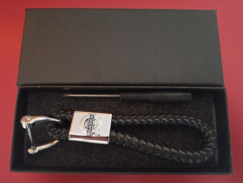 Volvo luxury leather keyring - volvo,