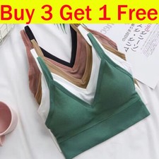 Women Fitness Padded Stretch Seamless Sports Bra Bralette Yoga  Top Underwear