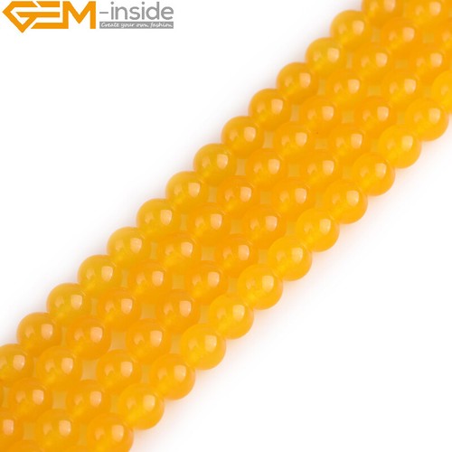 Yellow jade gemstone round - gemstone,