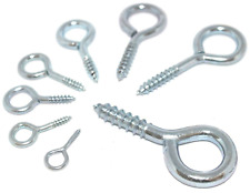 Screw Eyes BZP 12mm 14mm 25mm 30mm 35mm 40mm 45mm 55mm 65mm 75mm 4g-18g Gauges