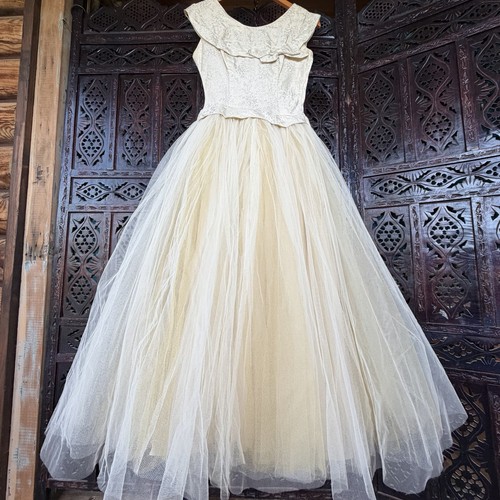 Vtg 50s cupcake ball gown - ball,