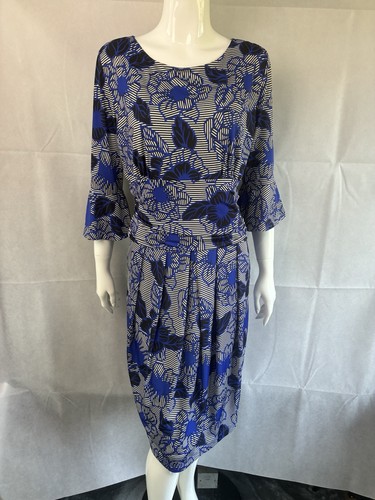 Kaleidoscope blue floral - blue,
