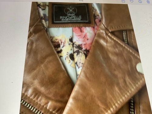 Tan leather biker jacket - tan,
