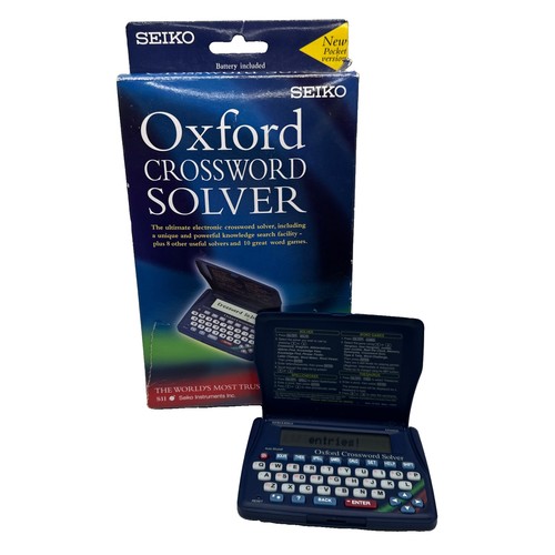 Oxford crossword solver seiko - oxford,