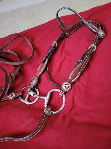 Leather headstall korsteel 5 - headstall,,