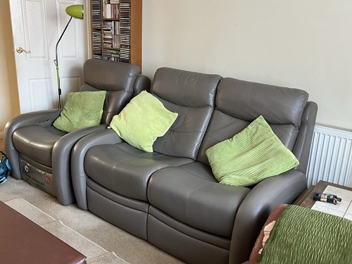 Plan eton grey leather - grey,