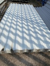 Corrugated Steel Roofing Sheets - Light grey - Cheap - 10ft