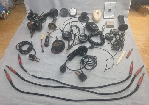 Lot vintage radio parts - lot,
