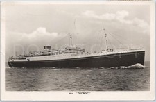 RPPC Vintage Postcard Ship MV