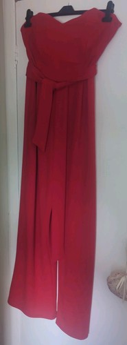 Red one piece - suit, flaired