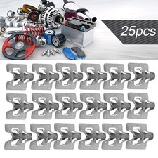 25Pcs Metal Fastener Clips 1/2