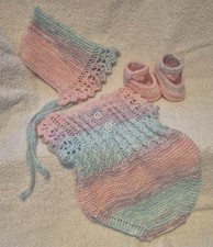 Hand Knitted Baby Romper Set