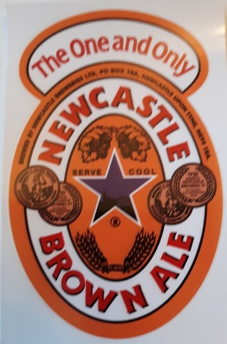 Newcastle brown ale sticker - newcastle,