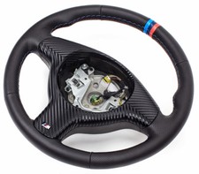 Leather Steering Wheel for BMW E46 M3 E39 M5 Z3 M With Cover 3 Strap