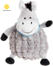 Farmyard Buddies Dumpy Donkey Plush Dog Toy, Grey