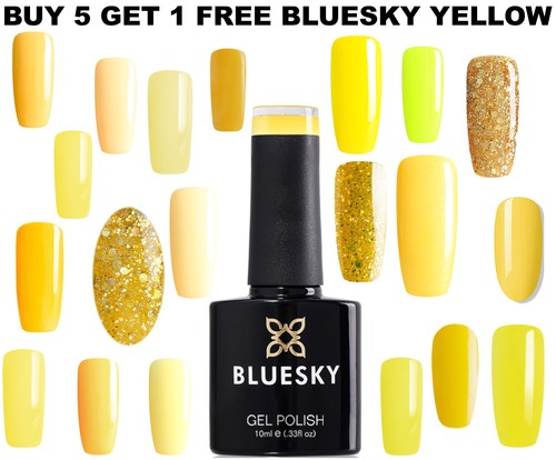 Bluesky gel nail - bluesky, yellow