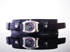 Nixon The Powerslave Rocker Watch with Wide Leather Strap Cuff