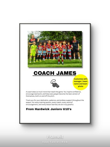 Custom gift football coach - custom,