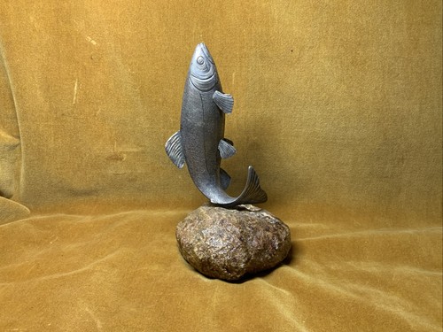 Salmon silver ornament - salmon,