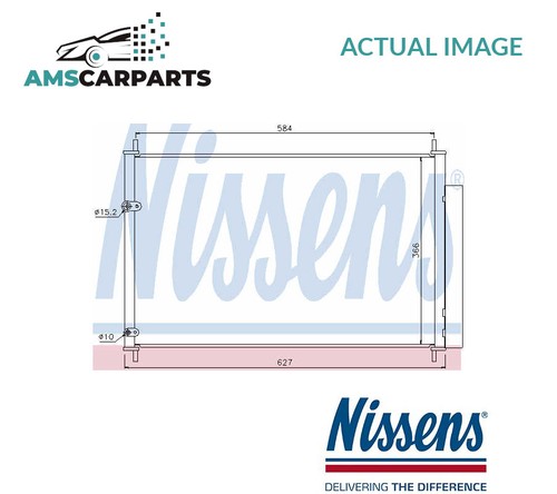 Air con condenser 940037 - condenser,