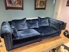 Seater midnight blue velvet - 4-seater,