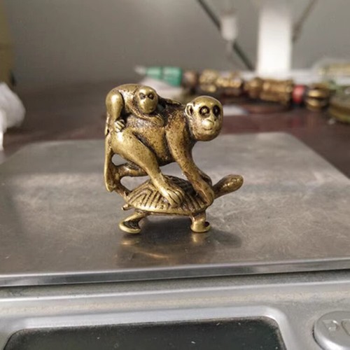 Collect bronze monkey riding - bronze,
