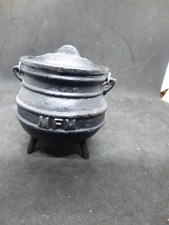 Black Cast Metal Cauldron