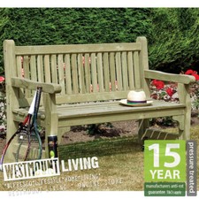 5FT WOODEN GARDEN BENCH SEAT