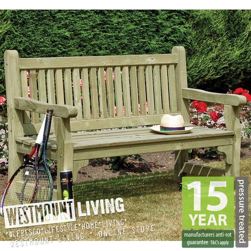 5ft wooden garden bench - garden,