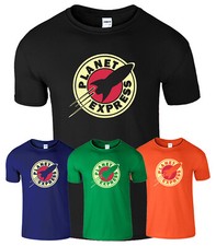 Planet Express Mens T Shirts Futurama TV Cartoon Boys Funny Kids Birthday s Xmas