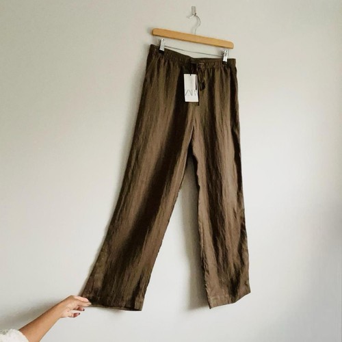 Zara khaki brown flowing - khaki/brown,