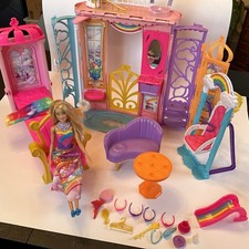 Barbie Doll Dreamtopia Castle Rainbow Cove Fold & Go House