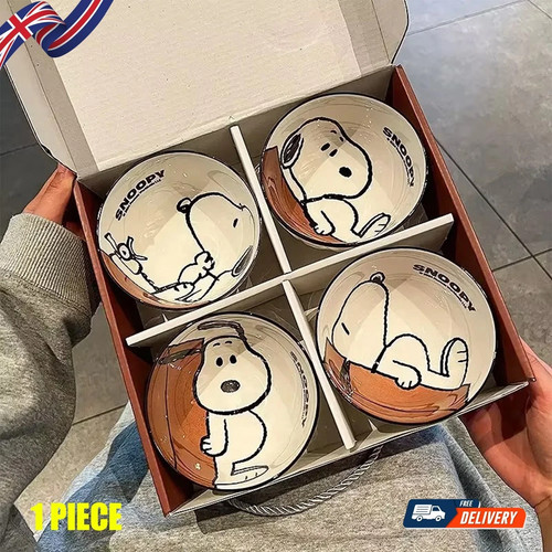 New cute snoopy ceramic bowl - new,