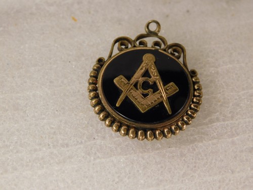 Old gold plated black onyx - gold,