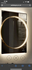 LED bathroom mirror 500mmx700mm - Brand new -  pebble Grey 