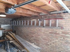 aluminium telescopic extendable ladder 8m double