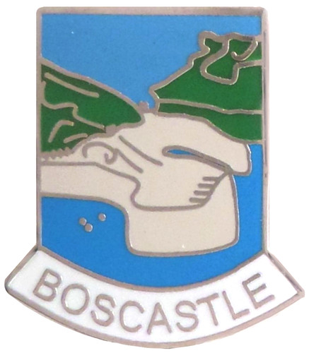 Boscastle village small pin - village,