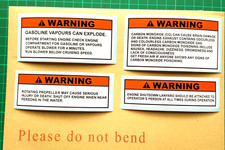 Boat Safety Warning Labels –