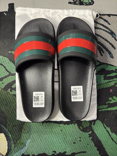 Gucci men web slides black - men's,