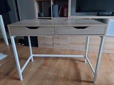IKEA Alex Desk Light Oak Effect Excellent Condition Collection Only LU7 OR WD6